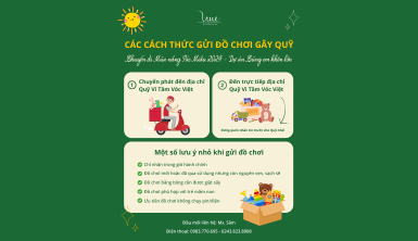 Làm thế nào để gửi đồ chơi quyên góp cho các em học sinh tại Cao Bằng?